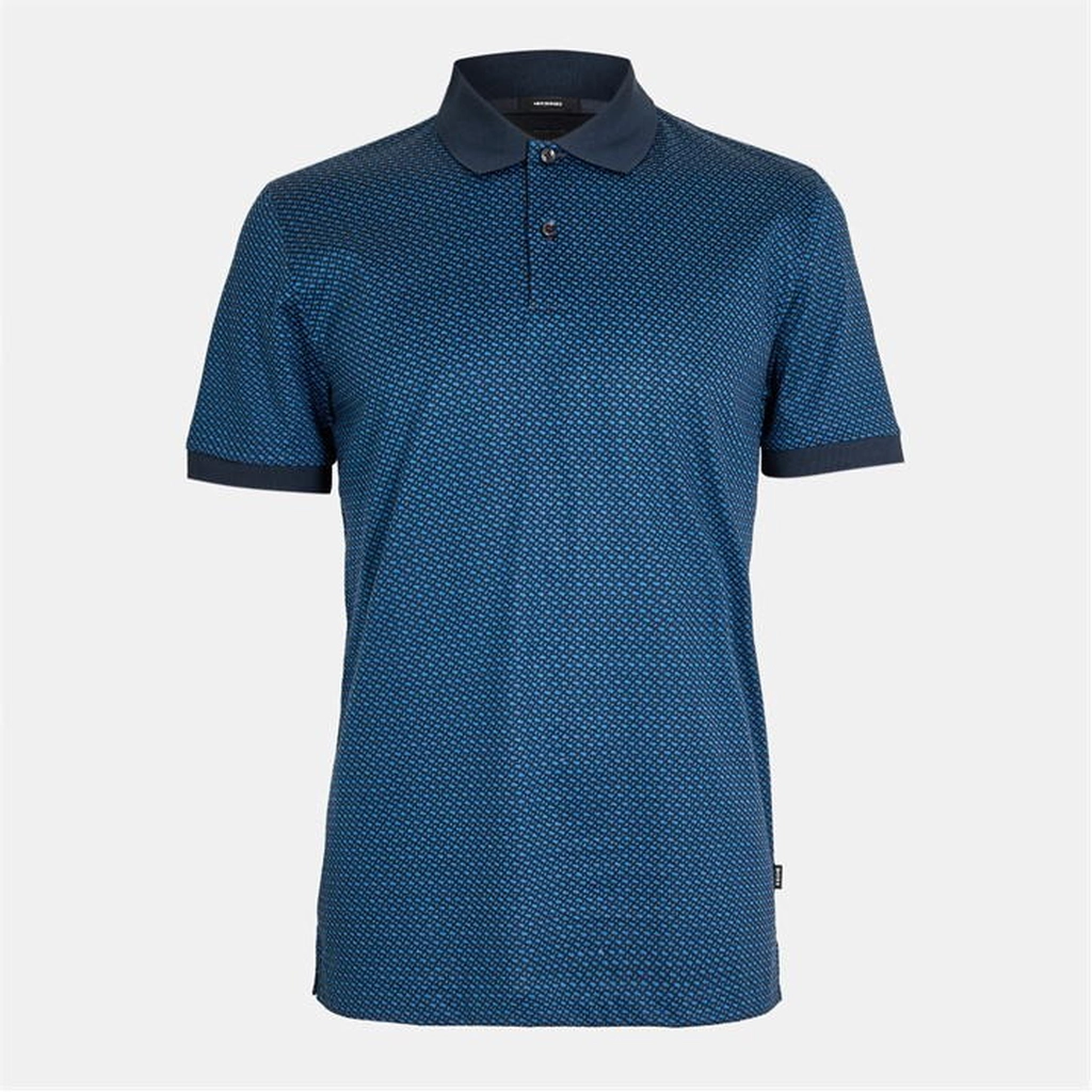 Hugo Boss Parlay Short Sleeve Polo Shirt - Blue